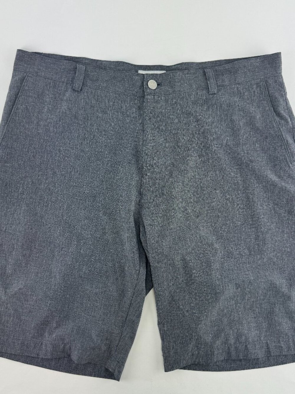 Peter Millar Shackleford Performance Hyrbrid Shorts Dark Gray Size 36